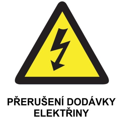 Oznámení o přerušení dodávky elektrické energie