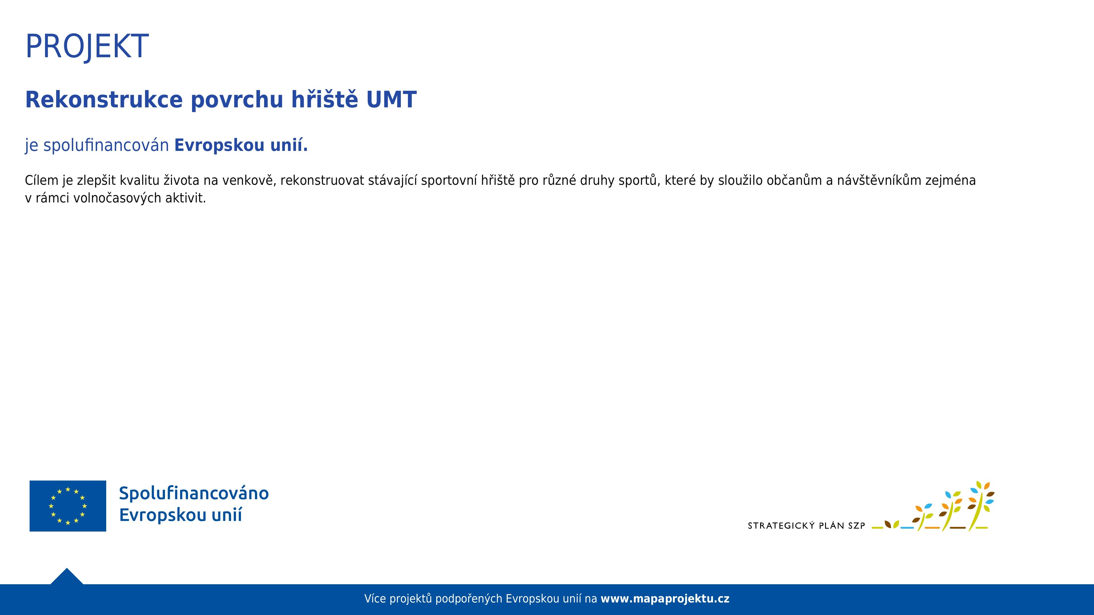 Rekonstrukce povrchu hřiště UMT